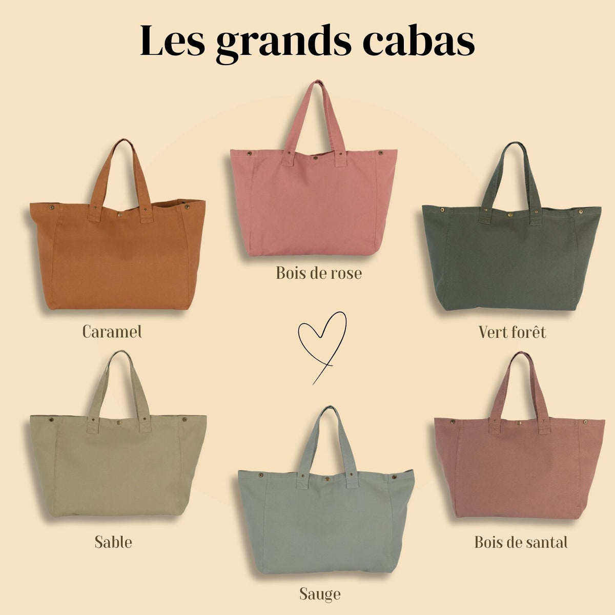 Grand cabas "Petit Souk Happy Family en Vadrouille"