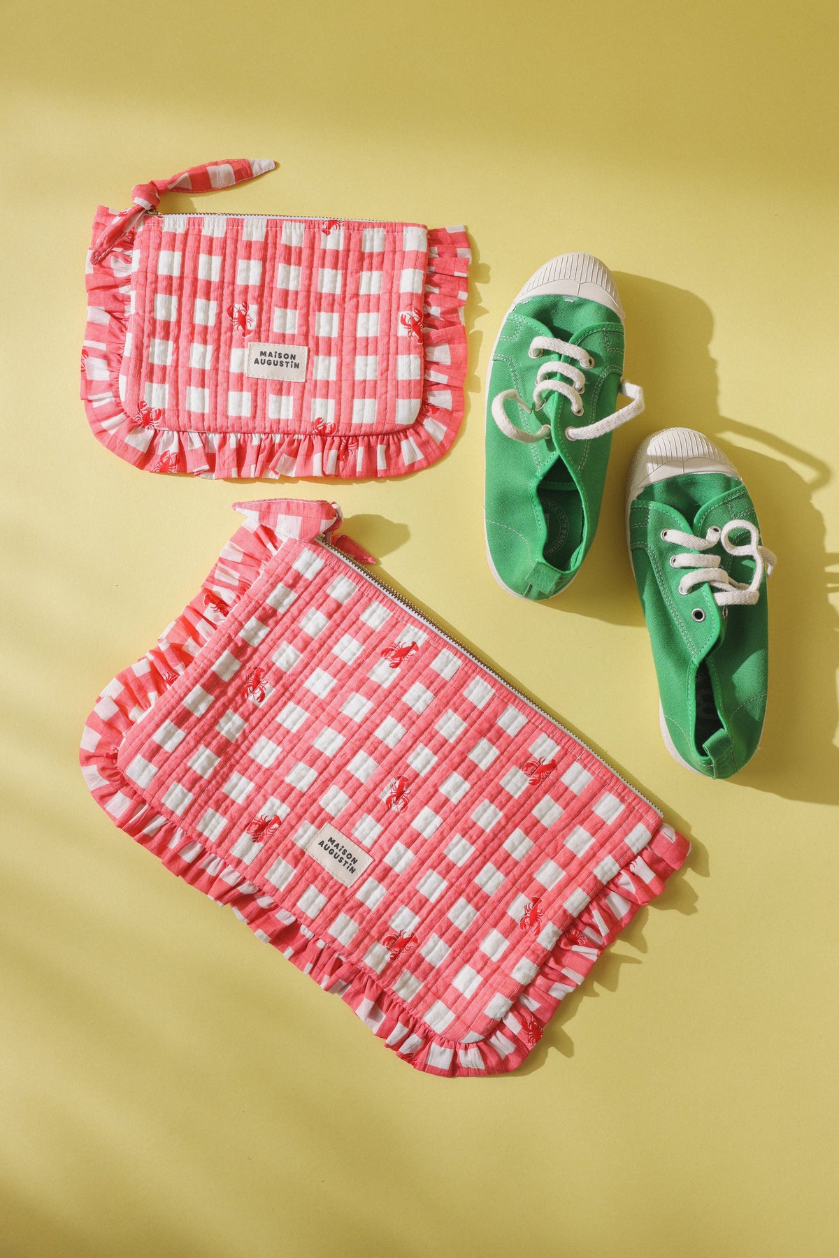 Grande pochette Homard rose