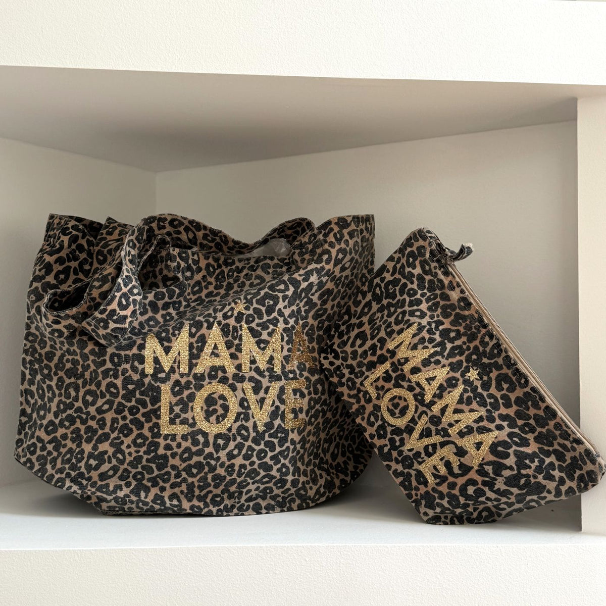 Cabas léopard "Mama Love"