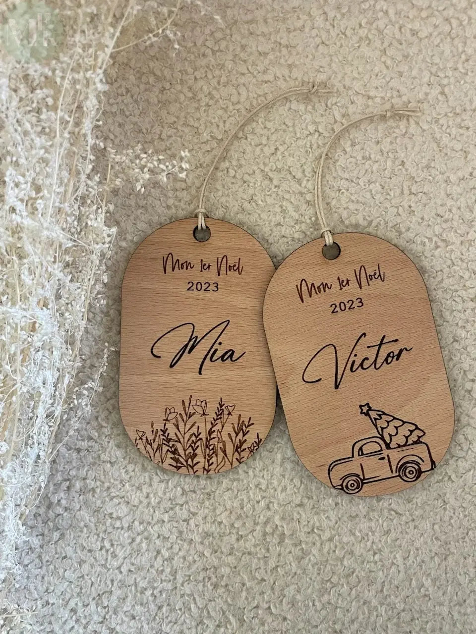 Boule de Noël personnalisée "Mon premier noël" Atelier MFK