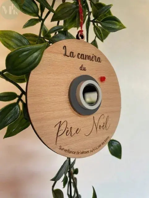 Boule de noël personnalisée "Caméra du Père noël " Atelier MFK