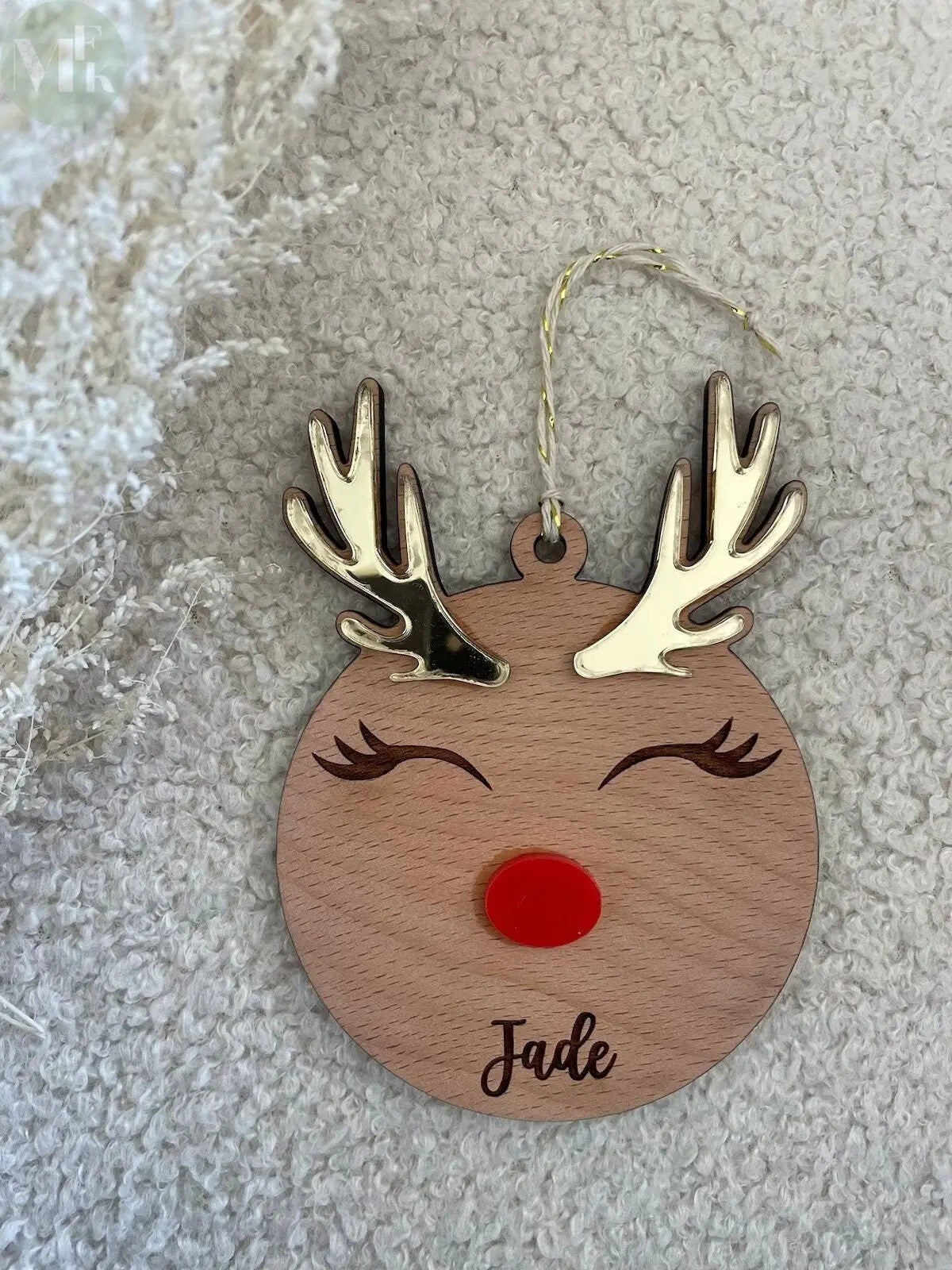 Boule de noël personnalisée "Reine" Atelier MFK