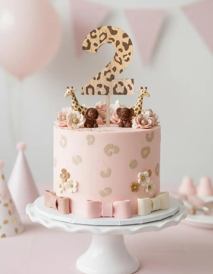Cake topper personnalisé Léopard Atelier MFK