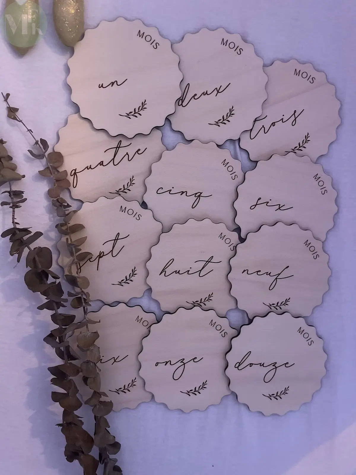 Cartes étapes bébé " Waves " Atelier MFK