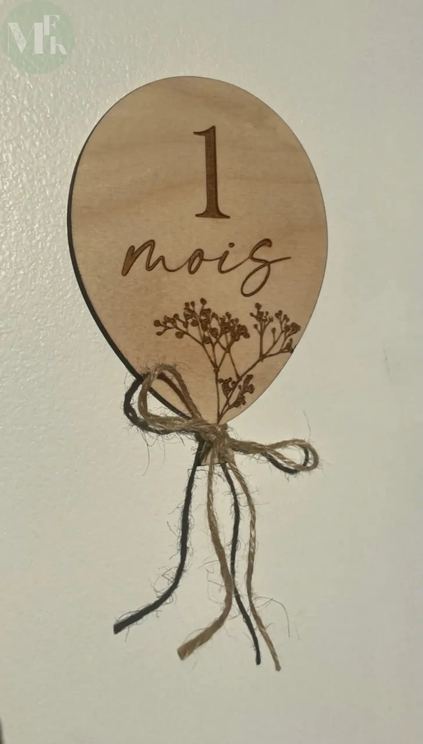 Cartes étapes "Ballon" 12 mois Atelier MFK