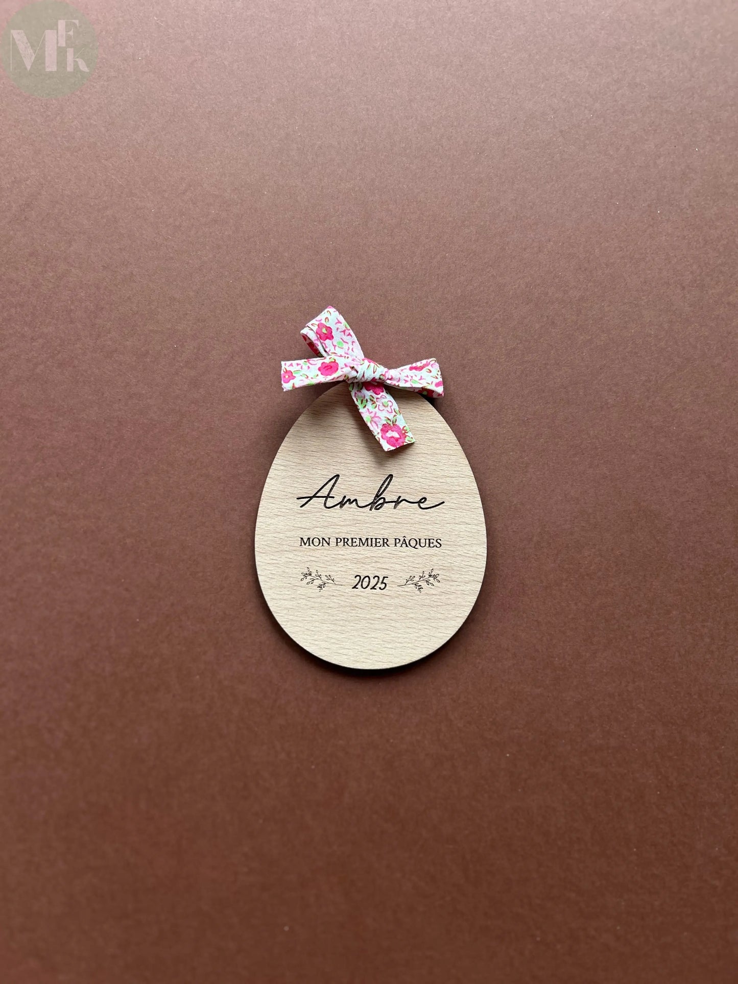 Oeu de pâques personnalisé "mon premier pâques" Atelier MFK