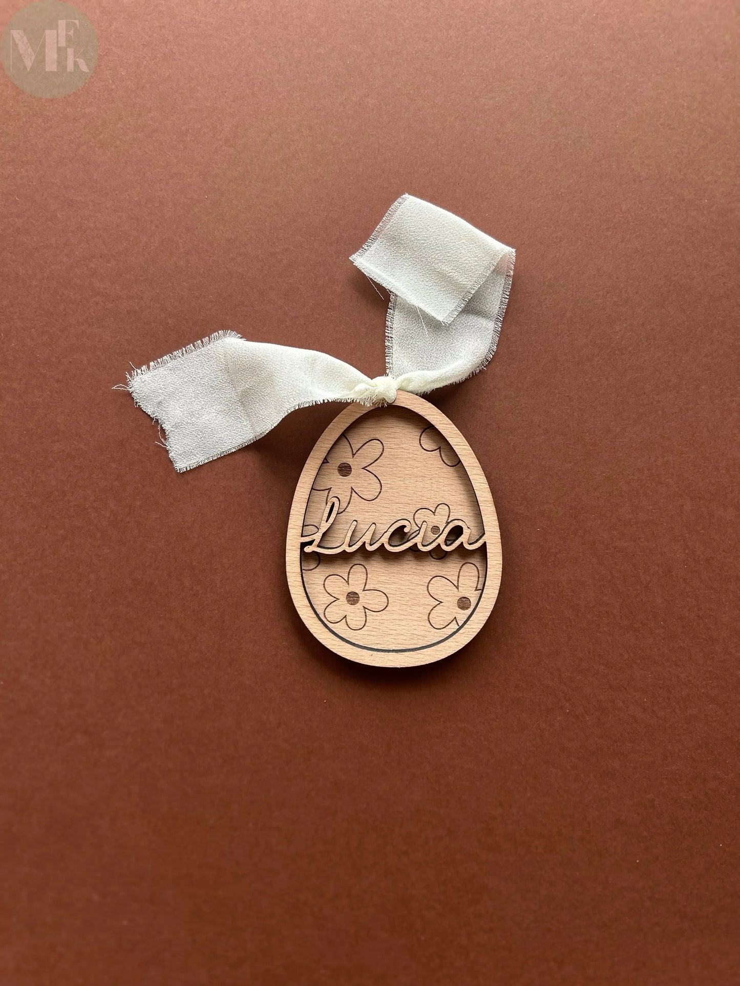 Oeuf de pâques personnalisé relief Atelier MFK