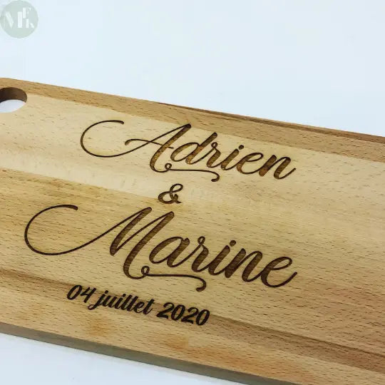 Planche à découper personnalisable My French Keyring