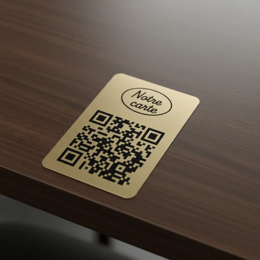 Plaque QR Code pour table Atelier MFK