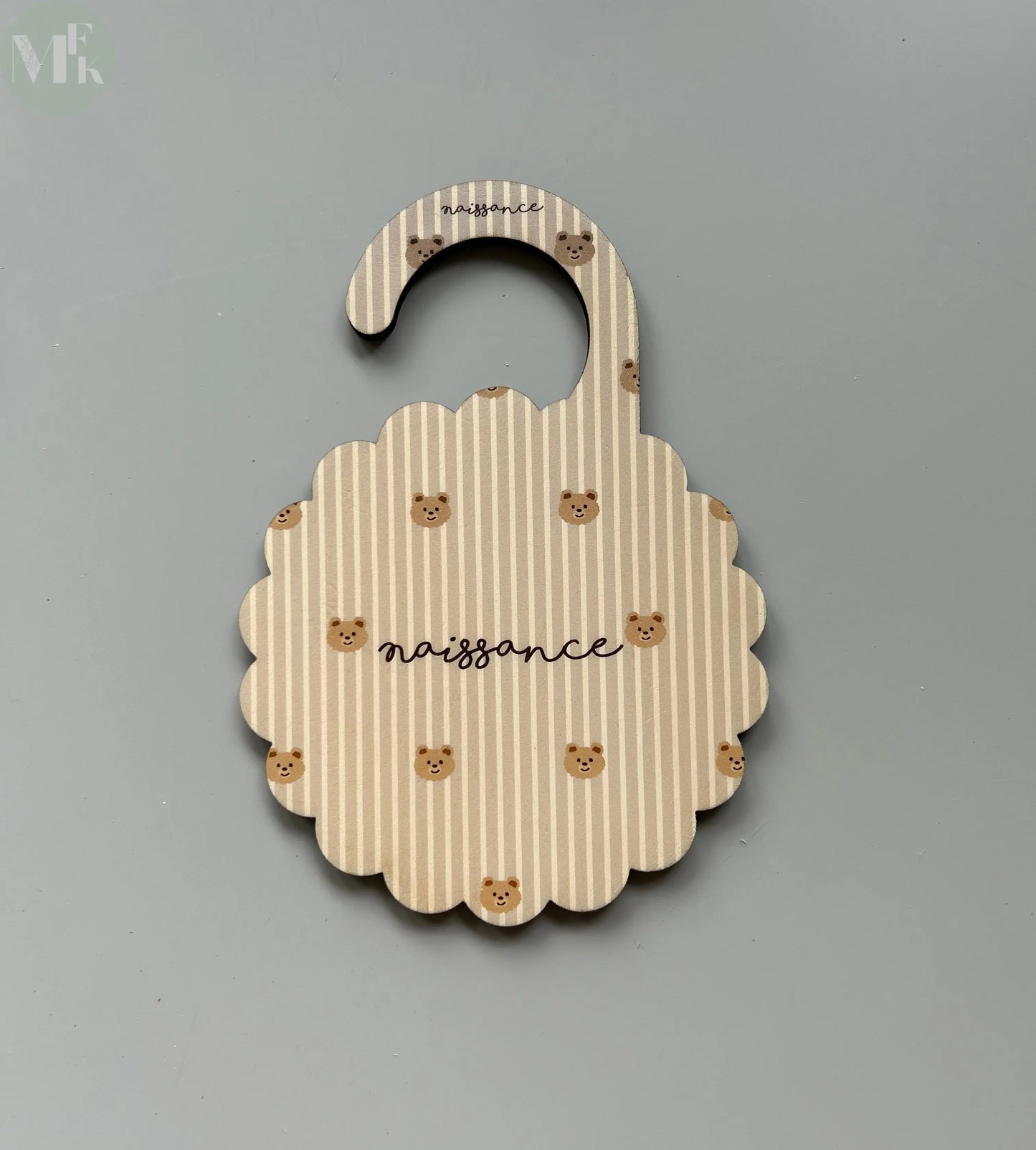 Séparateur de penderie bébé - Collection Petit Ours Atelier MFK