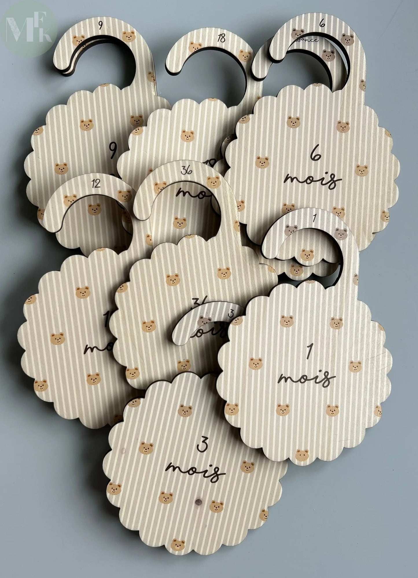 Séparateur de penderie bébé - Collection Petit Ours Atelier MFK