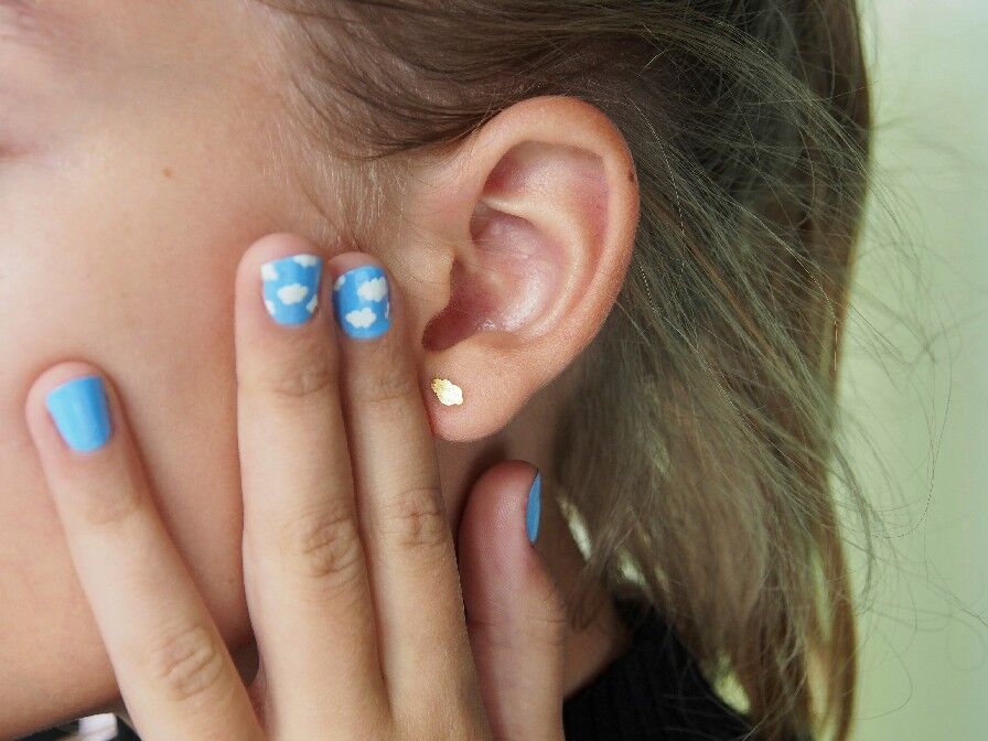 Boucles d'oreilles Nuages – made in France