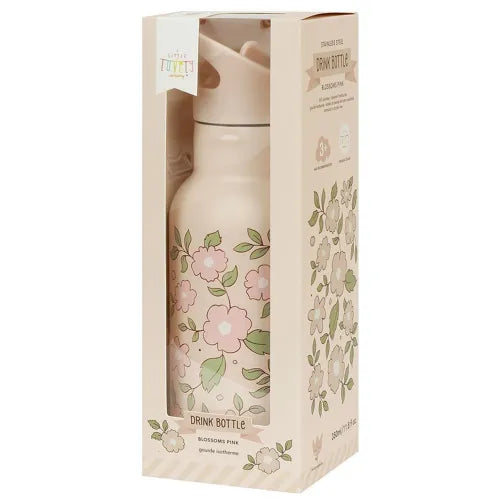 Gourde Isotherme "Fleurs Roses" A Little Lovely Company