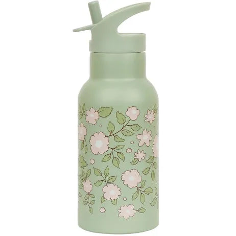 Gourde Isotherme "Fleurs Vertes" A Little Lovely Company