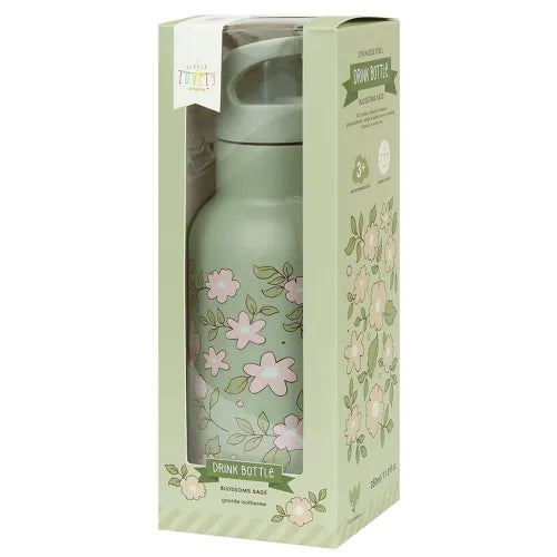 Gourde Isotherme "Fleurs Vertes" A Little Lovely Company