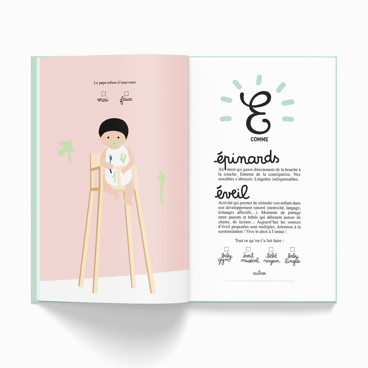 Livre de naissance "Ta 1ère année de A à Z"