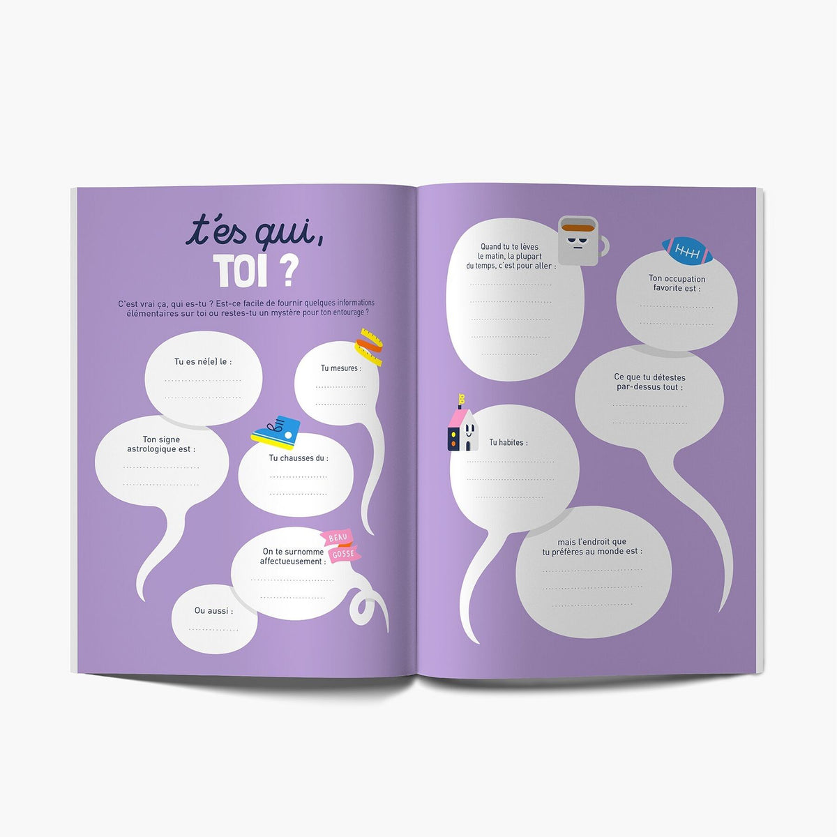 Livre à remplir et à offrir "Vive-toi !"