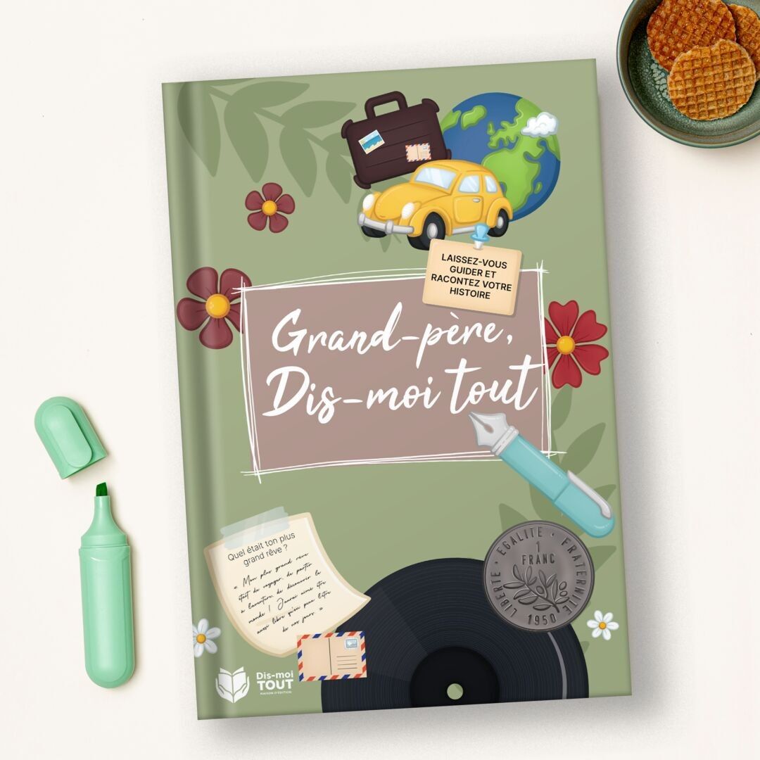 Livre souvenir à remplir "Grand-père, dis-moi tout"