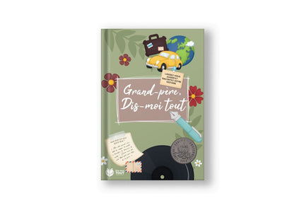 Livre souvenir à remplir "Grand-père, dis-moi tout"