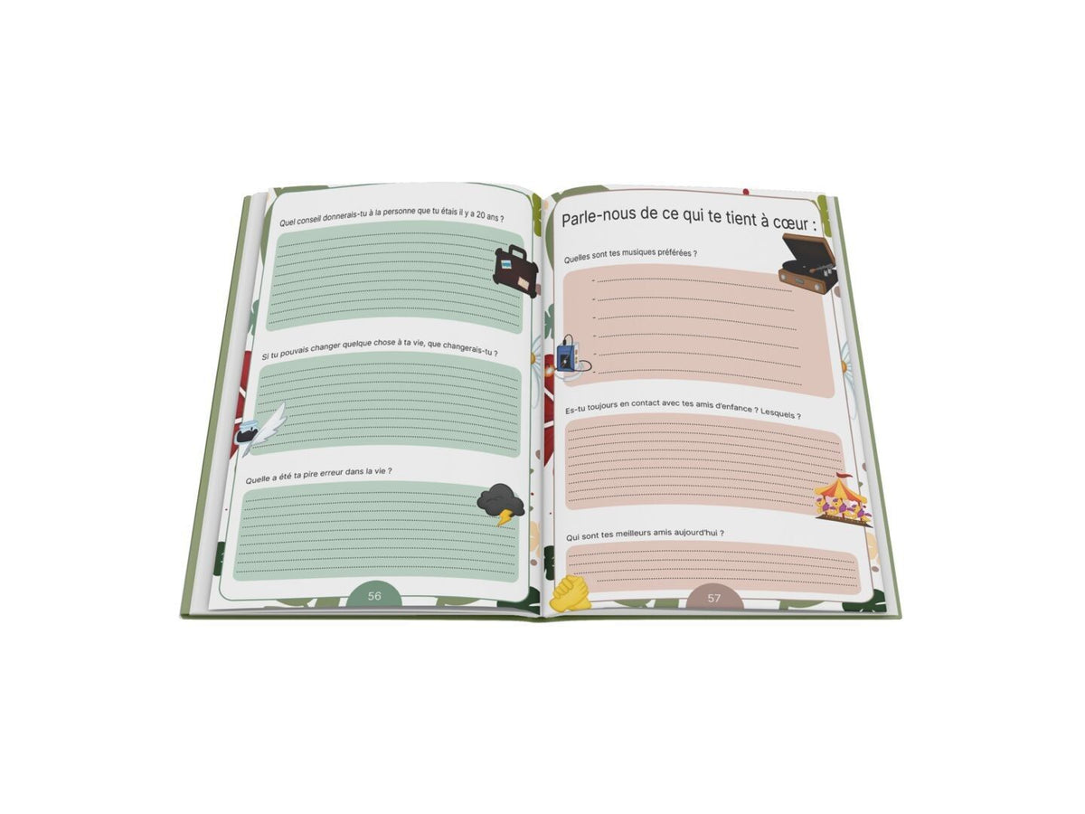 Livre souvenir à remplir "Grand-père, dis-moi tout"