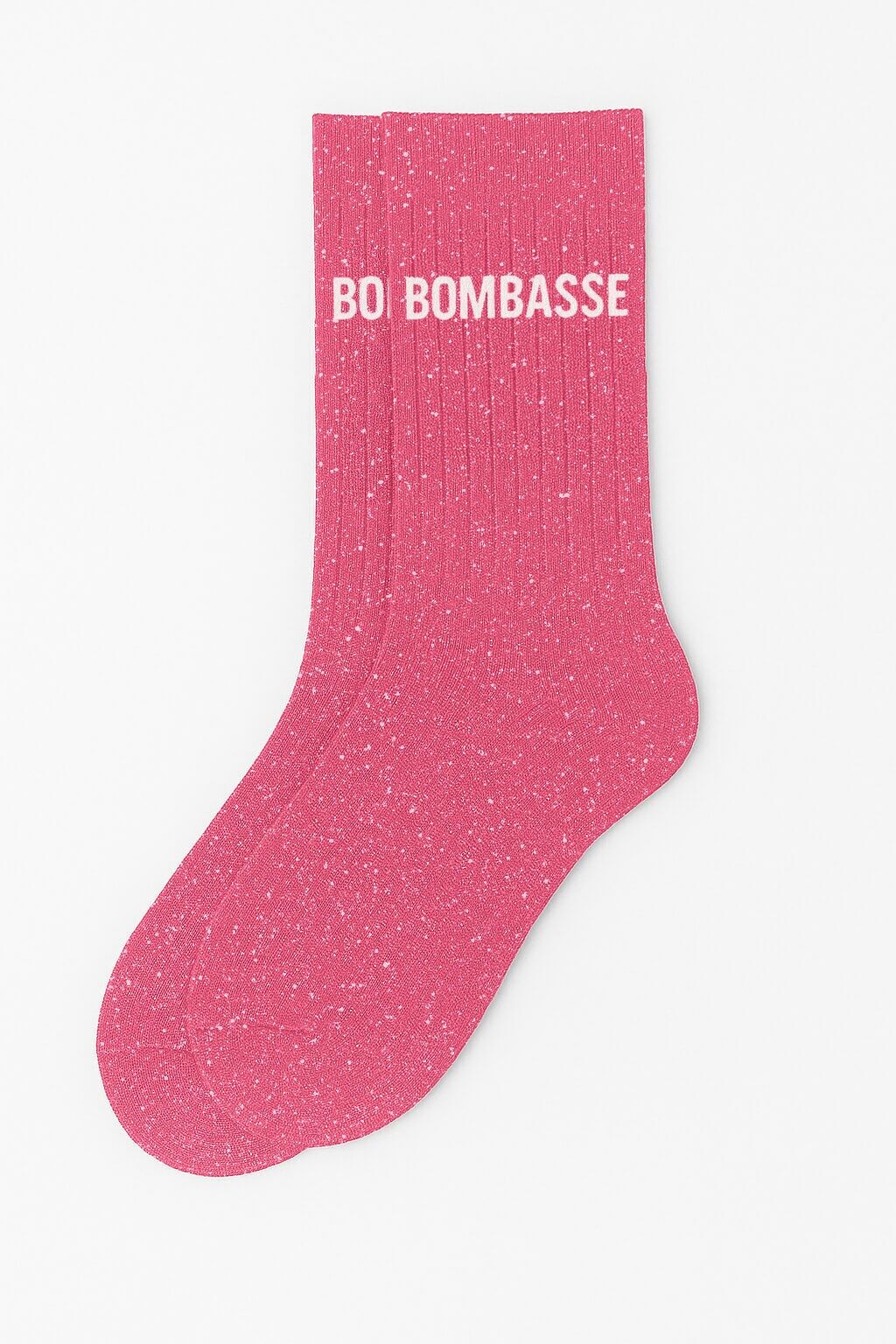 Chaussettes à paillettes "Bombasse" - Rose Bubble