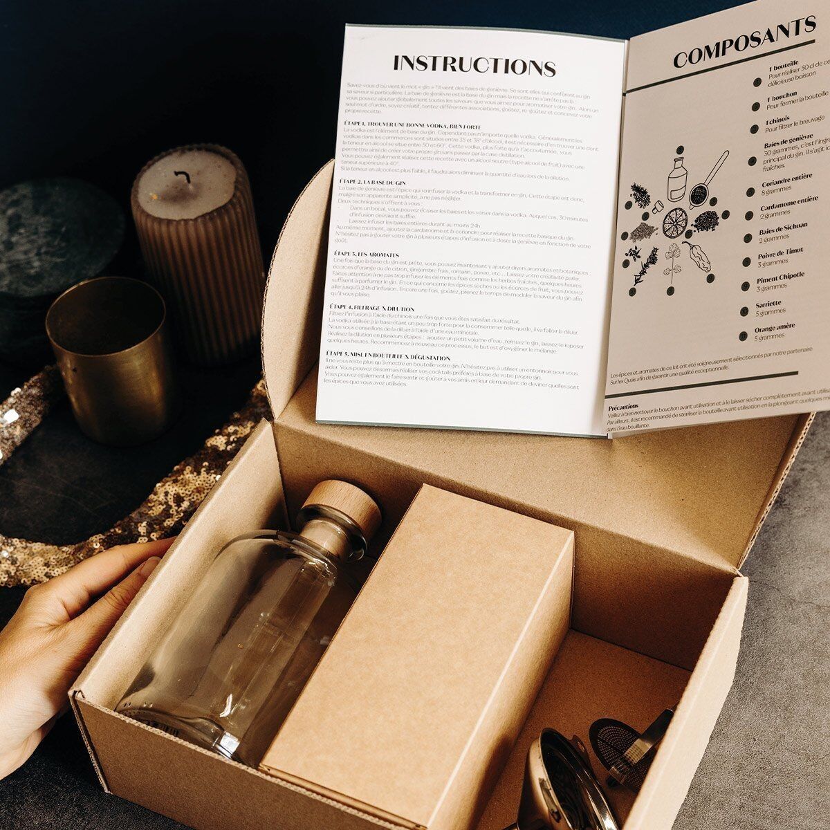 Kit DIY fabriquer son propre gin - Les Raffineurs