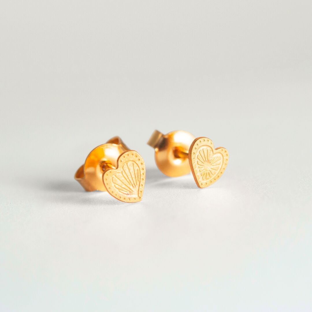 Boucles d'oreilles Cœurs Mexico – made in France