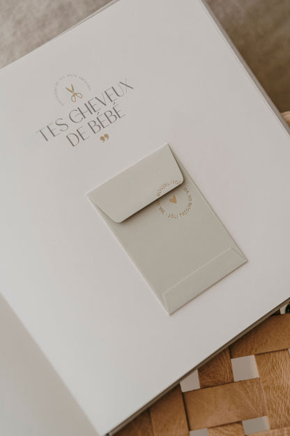 Livre de naissance bébé - Pure - couverture en lin - ZAKUW