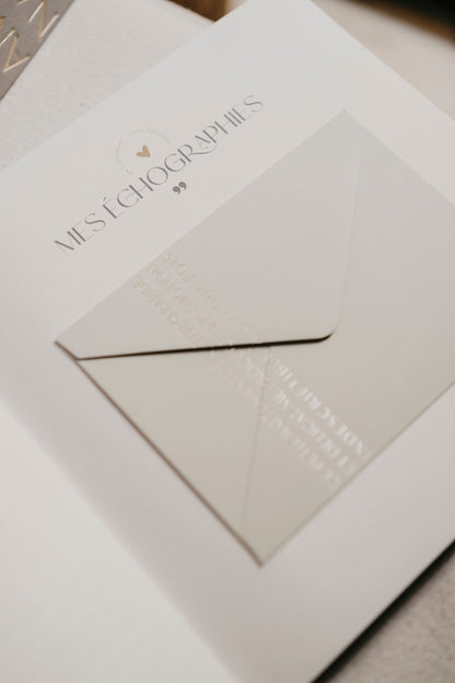 Livre de naissance bébé - Petit Amour - velours beige - ZAKUW