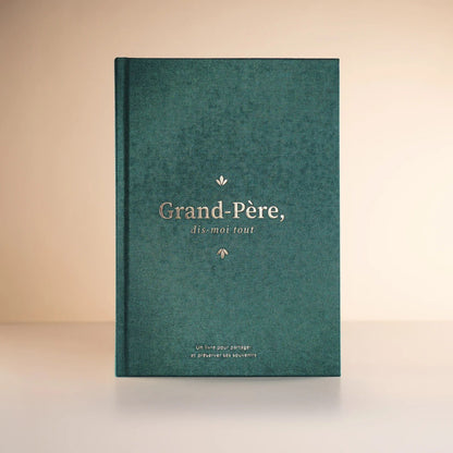 Livre souvenir à remplir "Grand-père, dis-moi tout" - Édition Premium