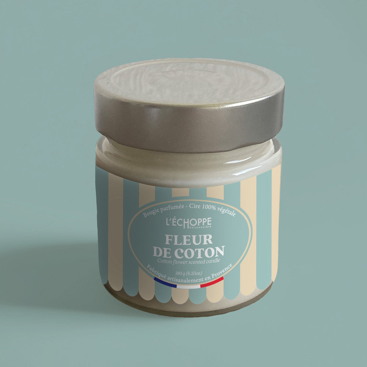Bougie parfumée "Fleur de Coton" - 180 g