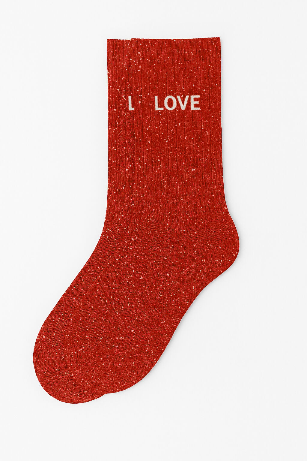 Chaussettes à paillettes "Love"