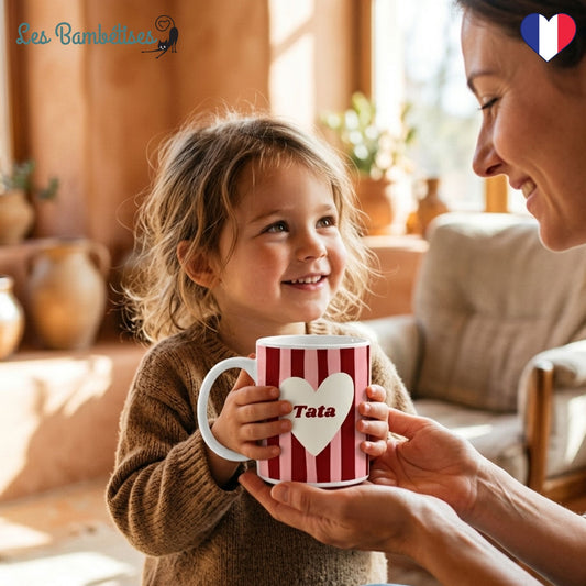 Mug "Tata" - Rose & Bordeaux