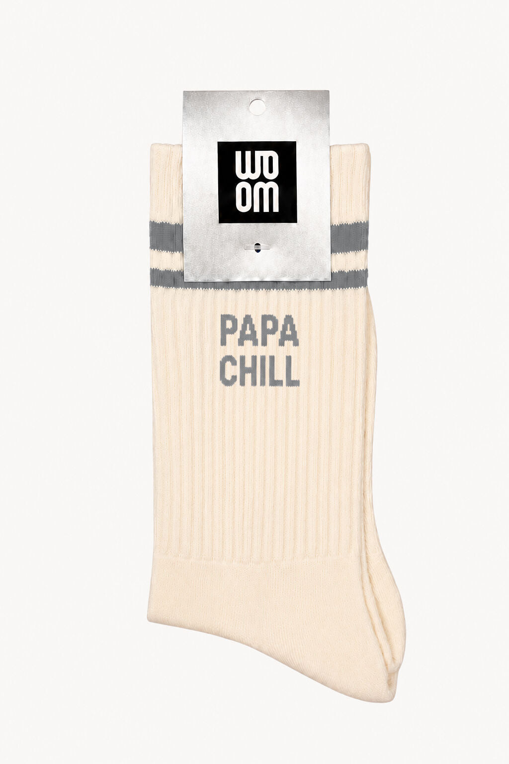 Chaussettes homme "Papa Chill" - Gris