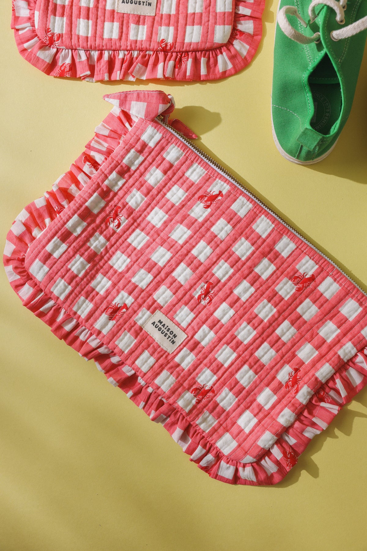 Grande pochette Homard rose