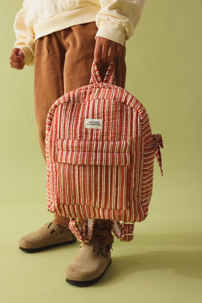 Sac à dos enfant Stripe brown