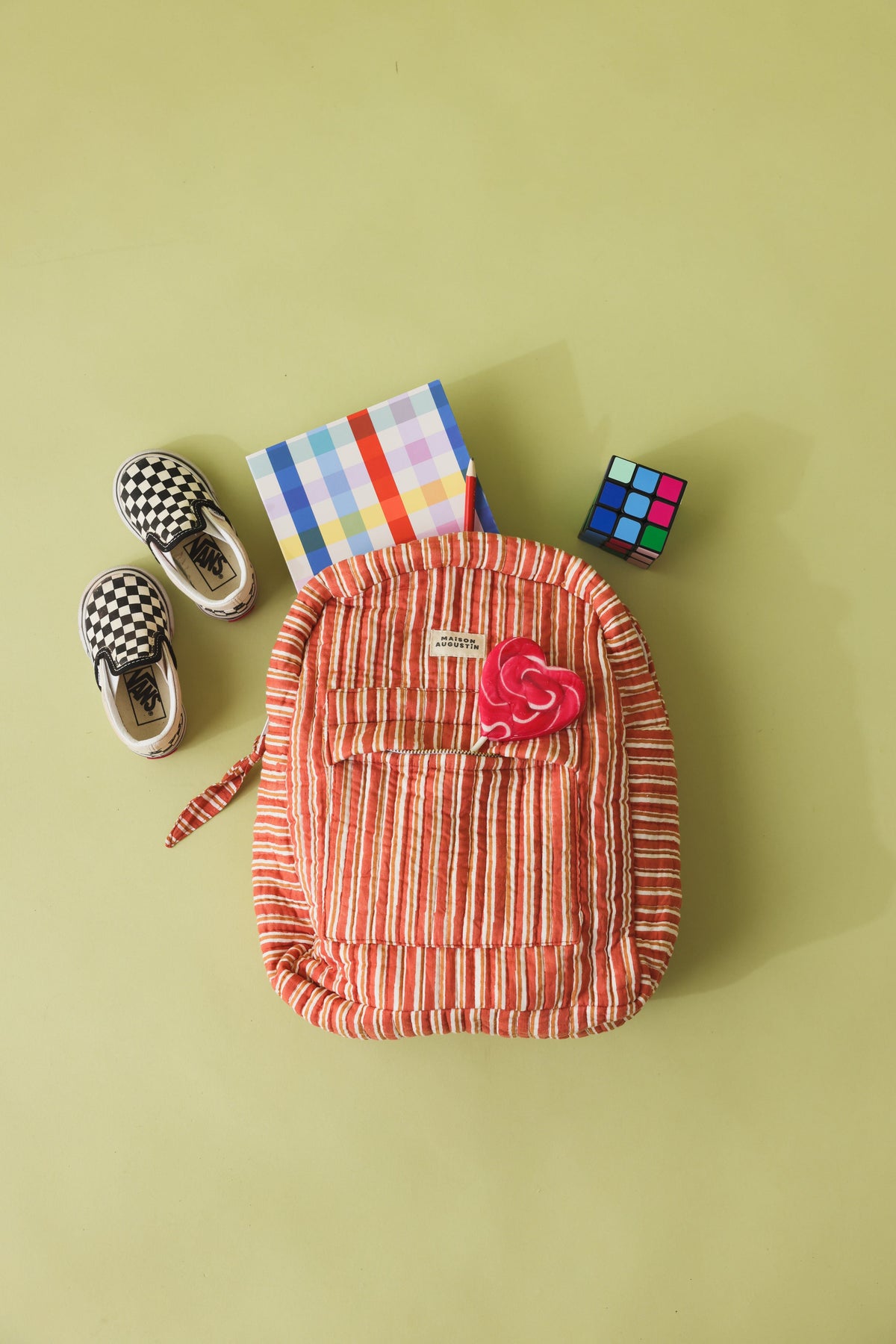 Sac à dos enfant Stripe brown