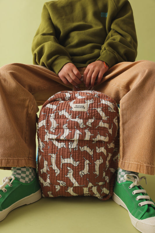 Sac à dos enfant Teckel brown