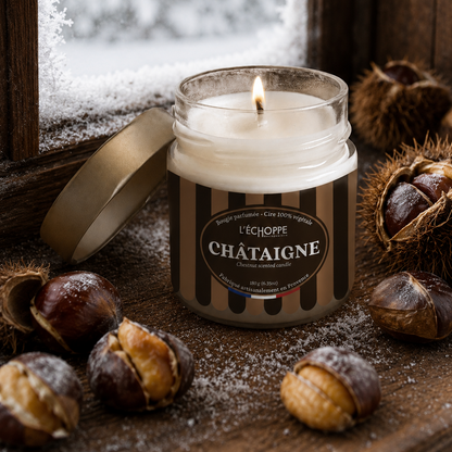 Bougie parfumée "Châtaigne" - Édition Hiver - 180 g