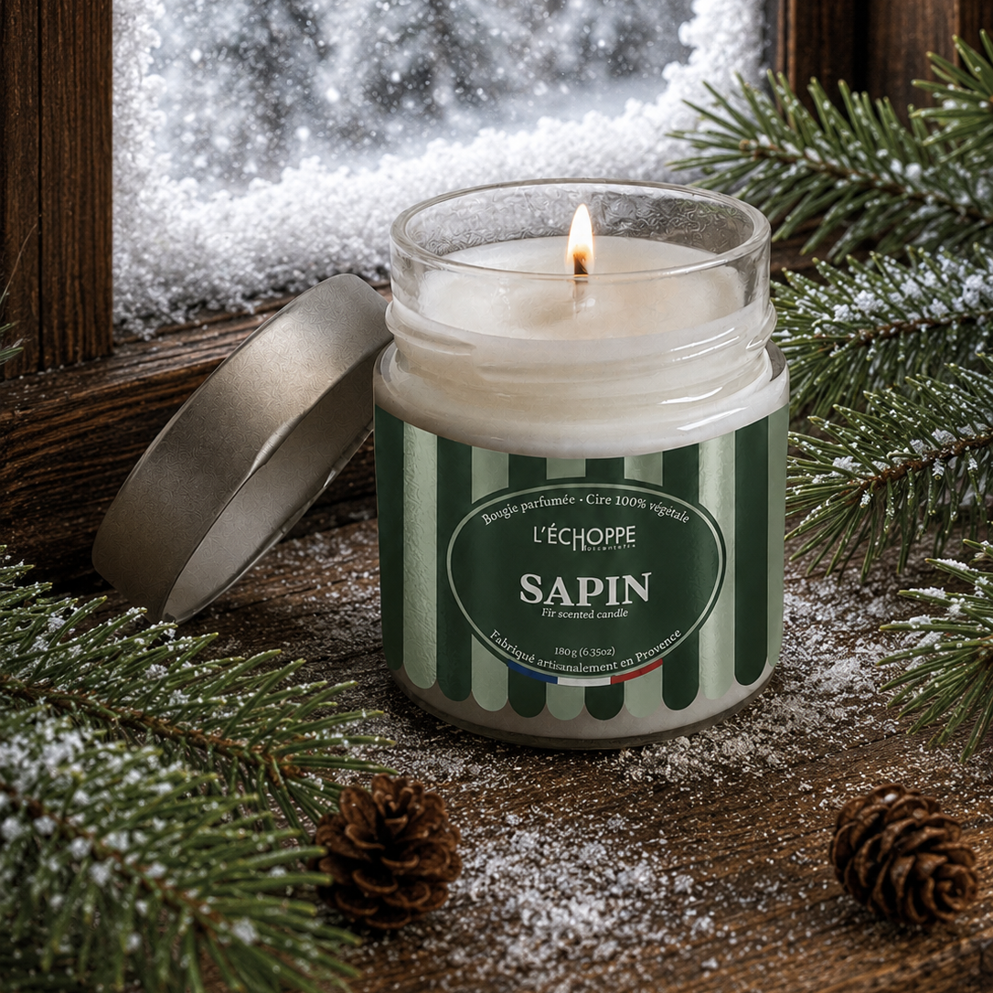 Bougie parfumée "Sapin" - Édition Hiver - 180 g