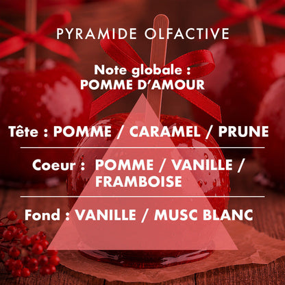 Bougie parfumée "Pomme d'Amour" - Édition Hiver - 180 g