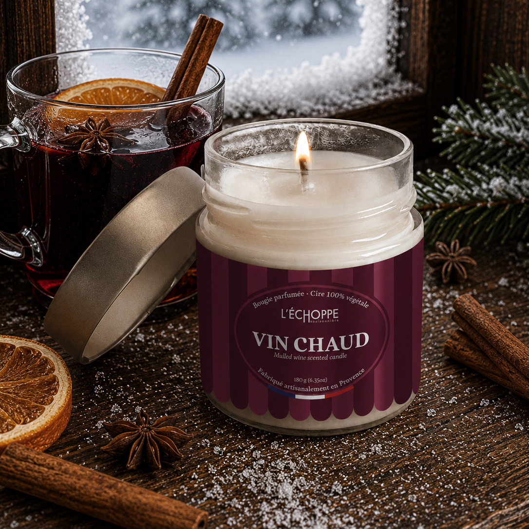 Bougie parfumée "Vin Chaud" - Édition Hiver - 180 g