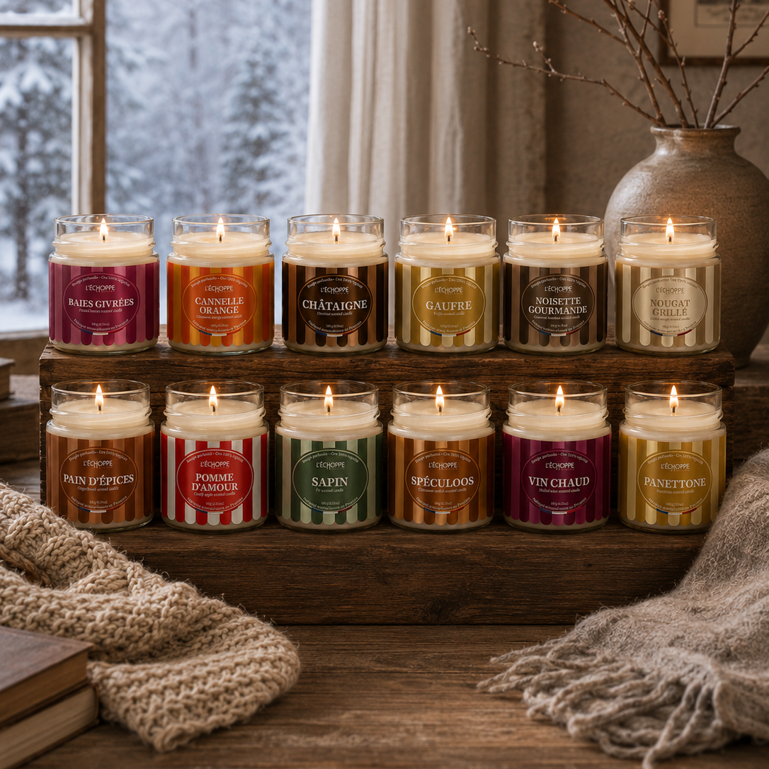 Bougie parfumée "Vin Chaud" - Édition Hiver - 180 g