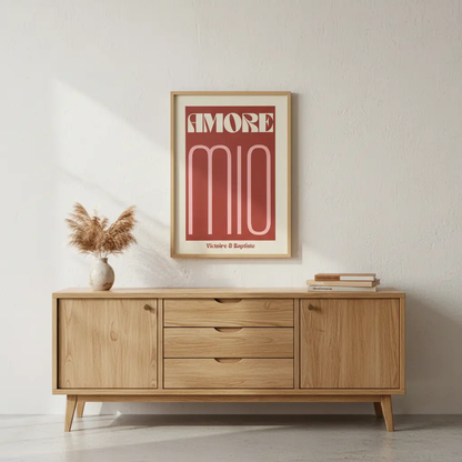 Affiche cadeau Saint Valentin personnalisée Atelier MFK