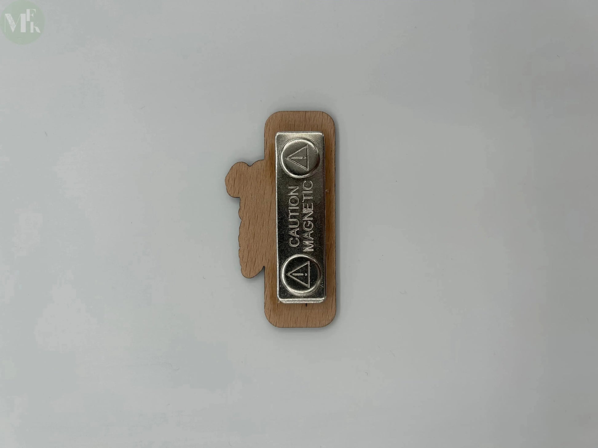 Badge bois nominatif personnalisé Atelier MFK