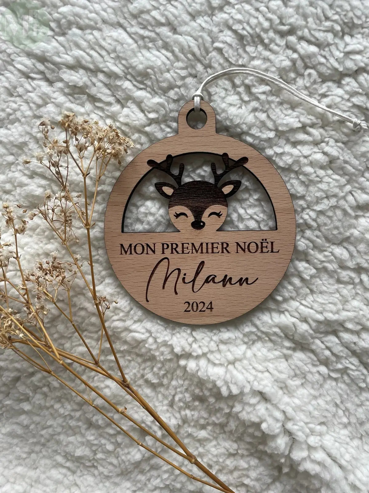 Boule de Noël personnalisé "Mon premier noël" Atelier MFK