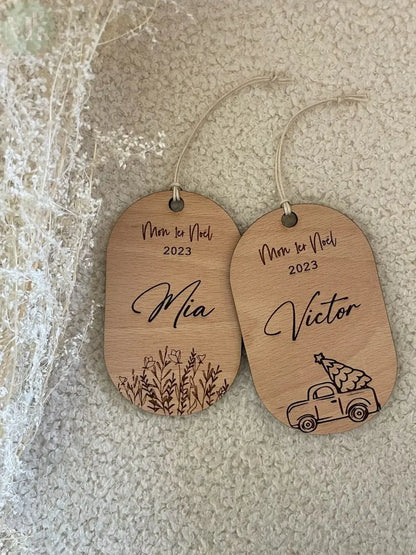 Boule de Noël personnalisée "Mon premier noël" Atelier MFK