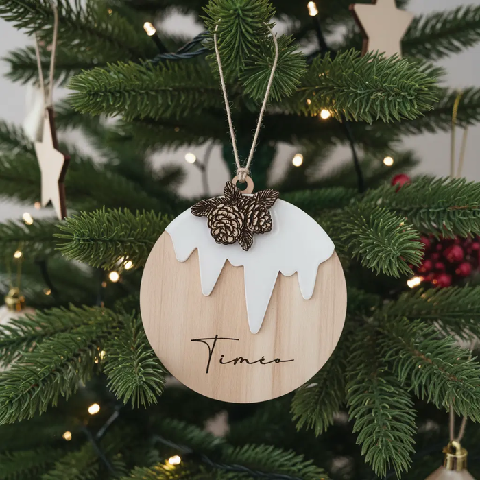 Boule de Noël personnalisée édition spéciale "Noël" Atelier MFK