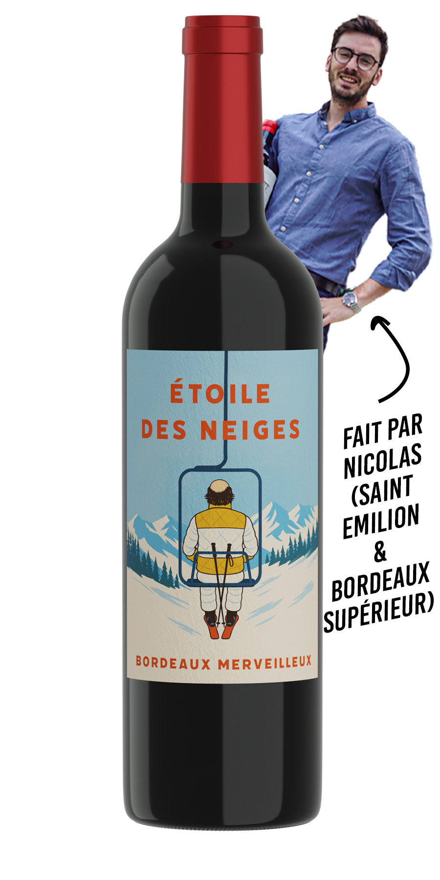 Vin Rouge L'Etoile des Neiges - Les Compagnons du Canon - visuel 1