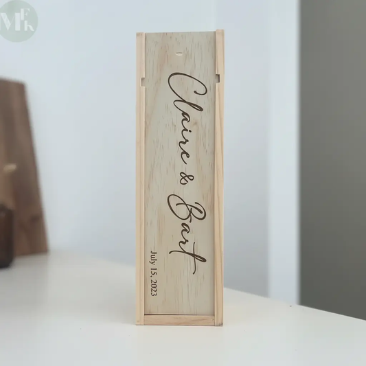 Caisse à vin personnalisée Atelier MFK